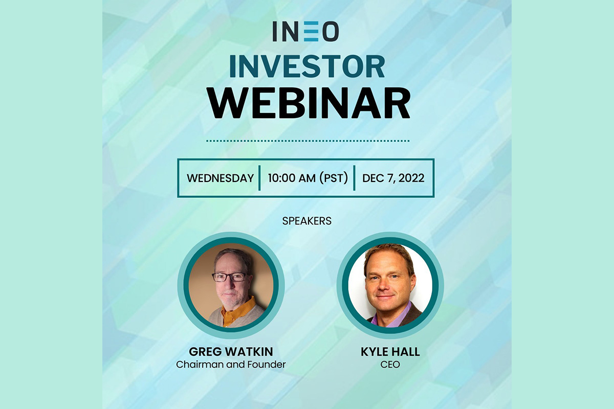 ineo-announces-investor-webinar-for-fiscal-2023-first-quarter-financial-results-and-corporate-update
