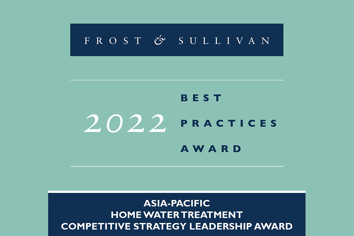 amway-applauded-by-frost-&-sullivan-for-capitalizing-on-innovative-competitive-strategies-to-drive-differentiation-in-its-home-water-treatment-solution-in-apac